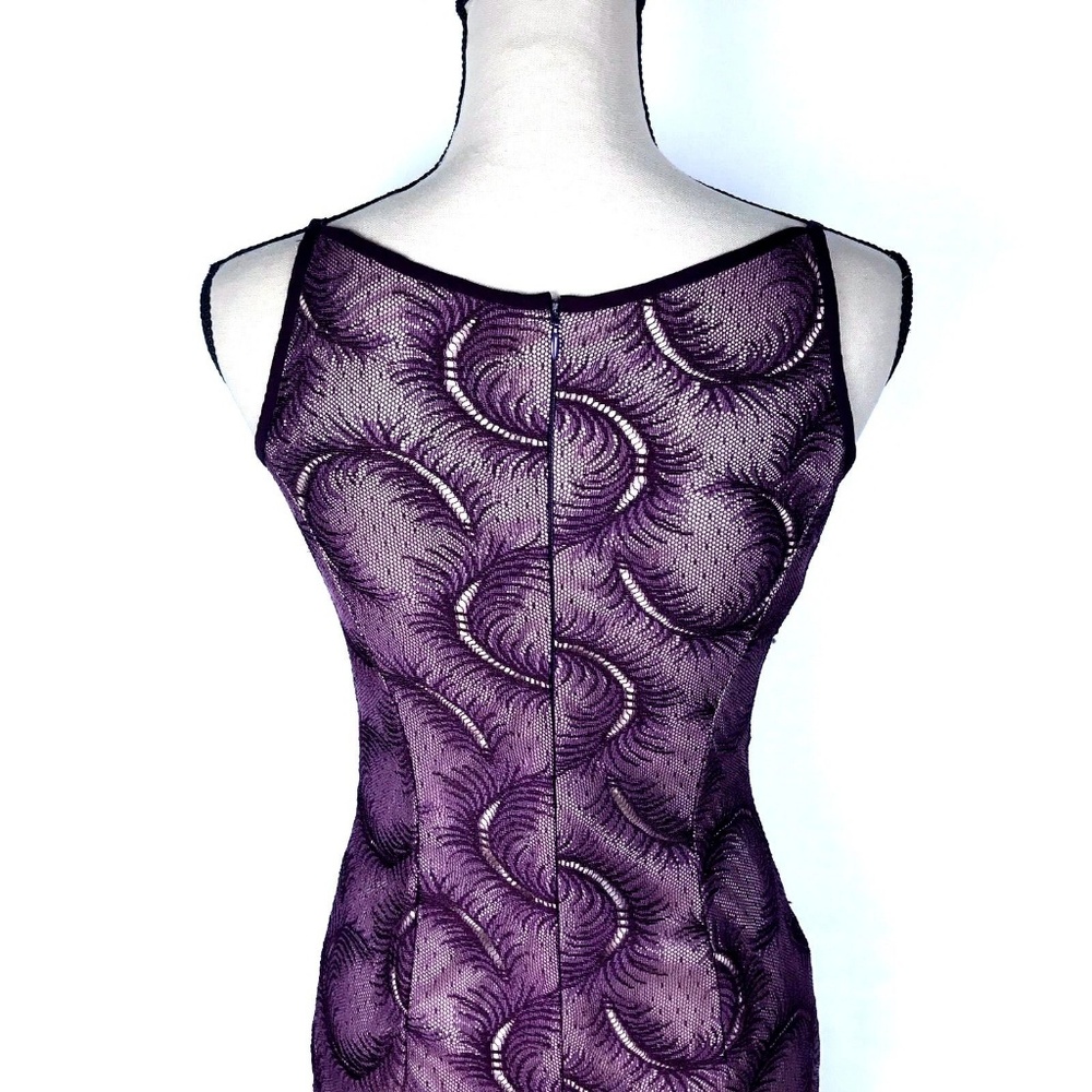 90’s Vintage Homecoming Dress Womens 0-2 Long Lace - Picture 6 of 8